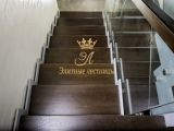 Лестница на косоуре со стеклянным ограждением — фото 43