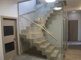 Лестница на металлическом каркасе в облицовке из дуба — фото 20