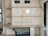 Облицовка камина и стены до потолка, «Янтарный Бор» — фото 1