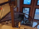 Системная Лестница из Дуба с радиусным поручнем — фото 2