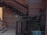 Системная Лестница из Дуба с радиусным поручнем — фото 4